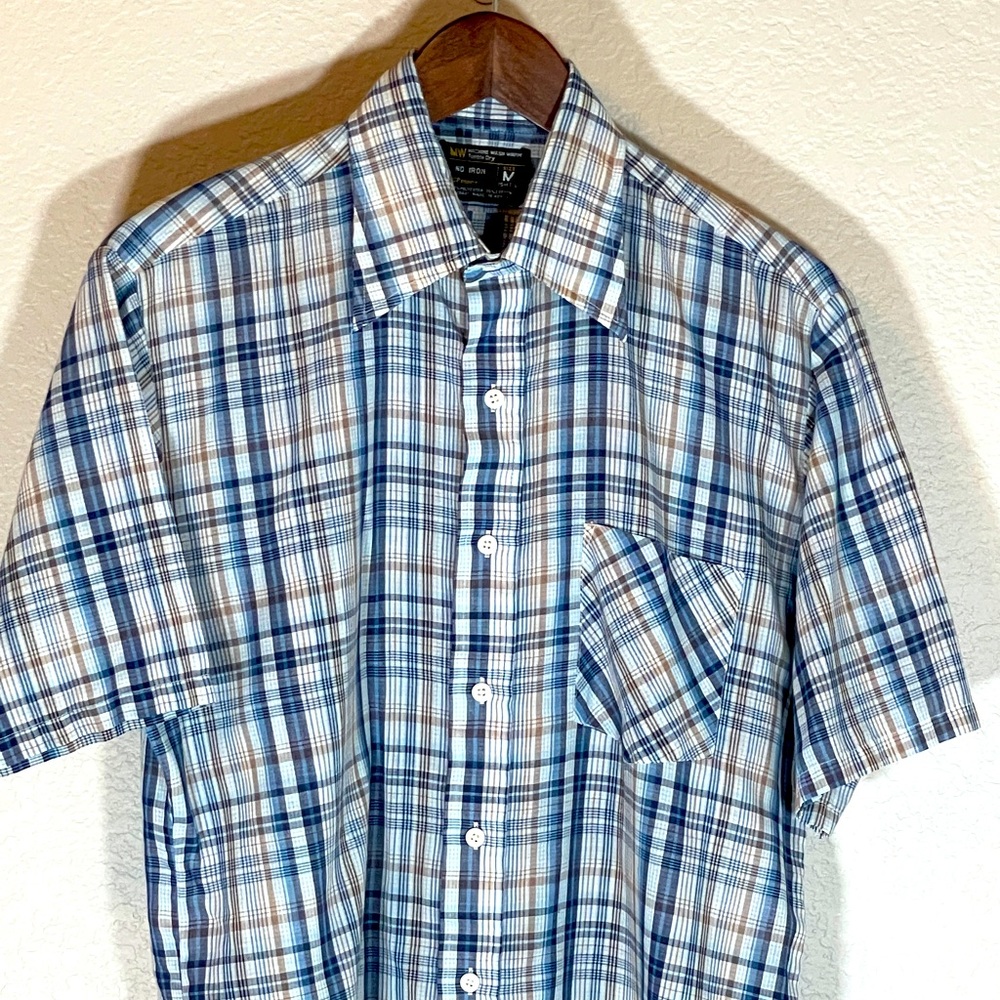 Vintage JCPenny Short Sleeve Plaid Shirt.